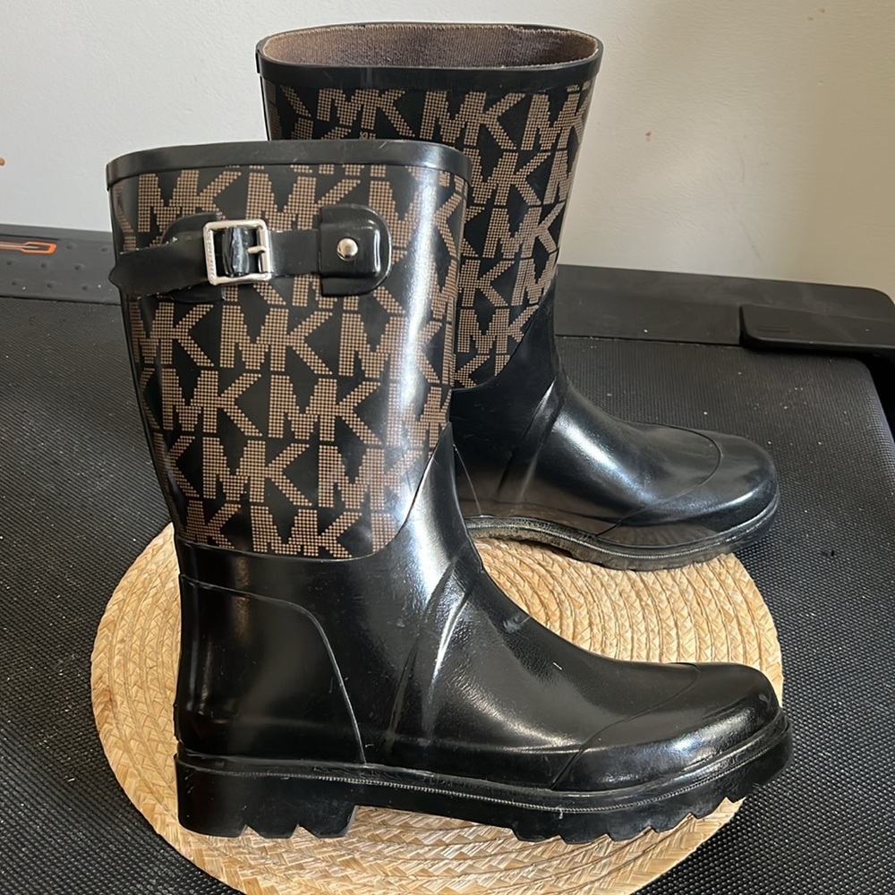 Michael Kors Rain Snow Winter Rubber Boots Size 10
